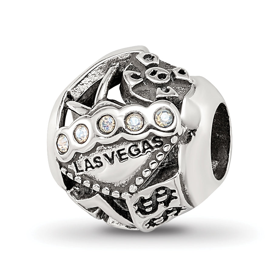 Sterling Silver Reflections Crystals Las Vegas Collage Bead Main image