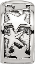 Sterling Silver Reflections Shooting Stars Clip Bead