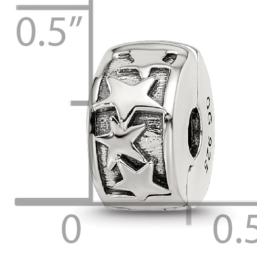 Sterling Silver Reflections Shooting Stars Clip Bead