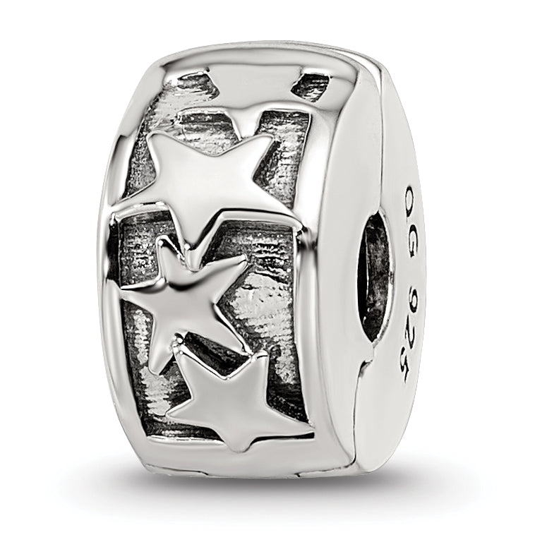 Sterling Silver Reflections Shooting Stars Clip Bead Main image