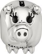 Sterling Silver Reflections Fun Money Piggy Bank Bead