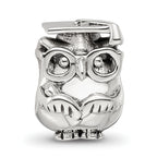 Sterling Silver Reflections Graduation Owl Bead
