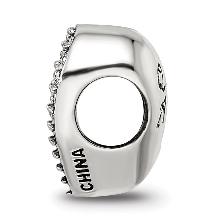 Sterling Silver Reflections Crystals Quinceanera Heart Bead Secondary image