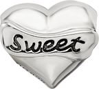 Sterling Silver Reflections Crystals Sweet 16 Heart Bead
