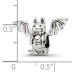 Sterling Silver Reflections Bat Bead