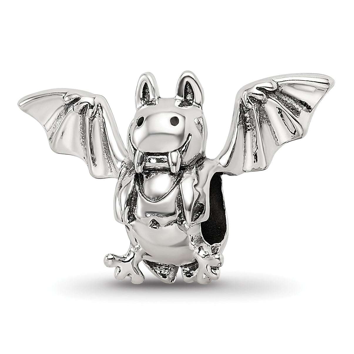 Sterling Silver Reflections Bat Bead Main image