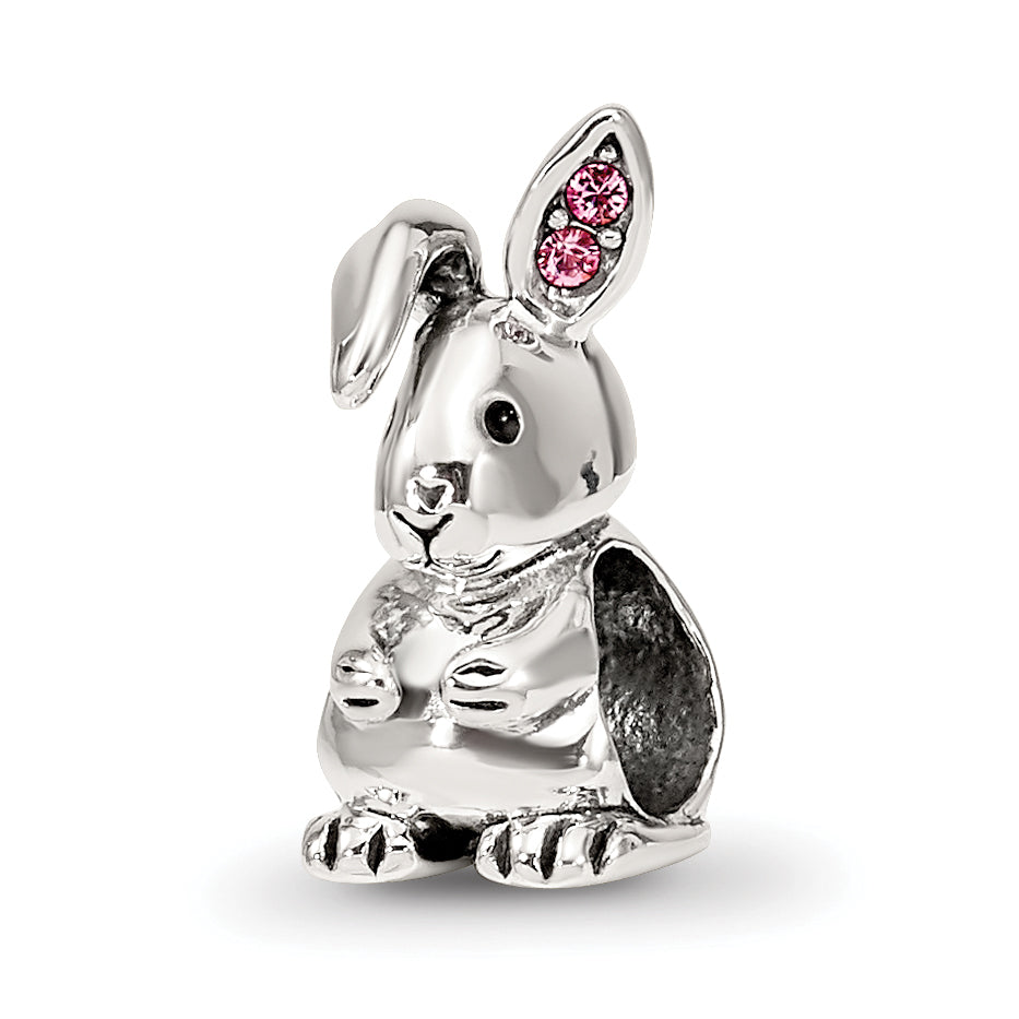 Sterling Silver Reflections Crystals Bunny Bead Main image