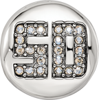Sterling Silver Reflections Crystals Fantastic 50 Bead