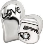 Sterling Silver Reflections Crystals 5th Anniversary Bead