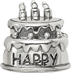 Sterling Silver Reflections Birthday Cake Bead