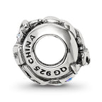 Sterling Silver Reflections Crystals Birthday Collage Bead