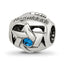 Sterling Silver Reflections Crystals Happy Hanukkah Bead