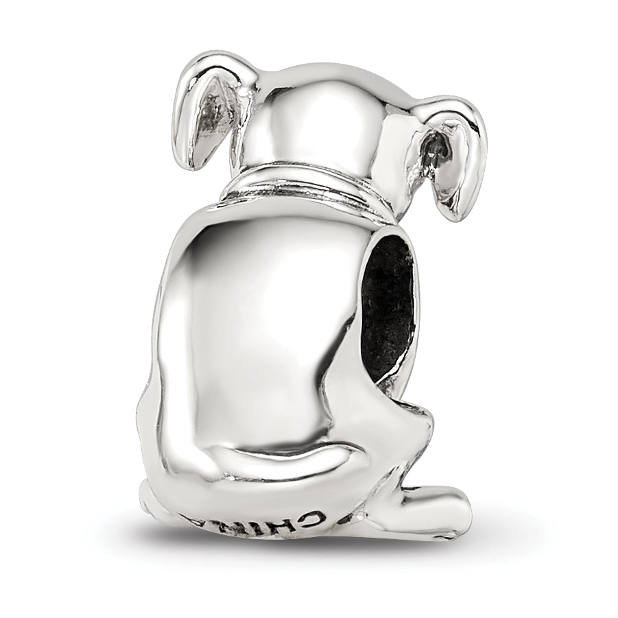 Sterling Silver Reflections Crystal Lab Puppy Bead