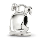 Sterling Silver Reflections Crystal Lab Puppy Bead