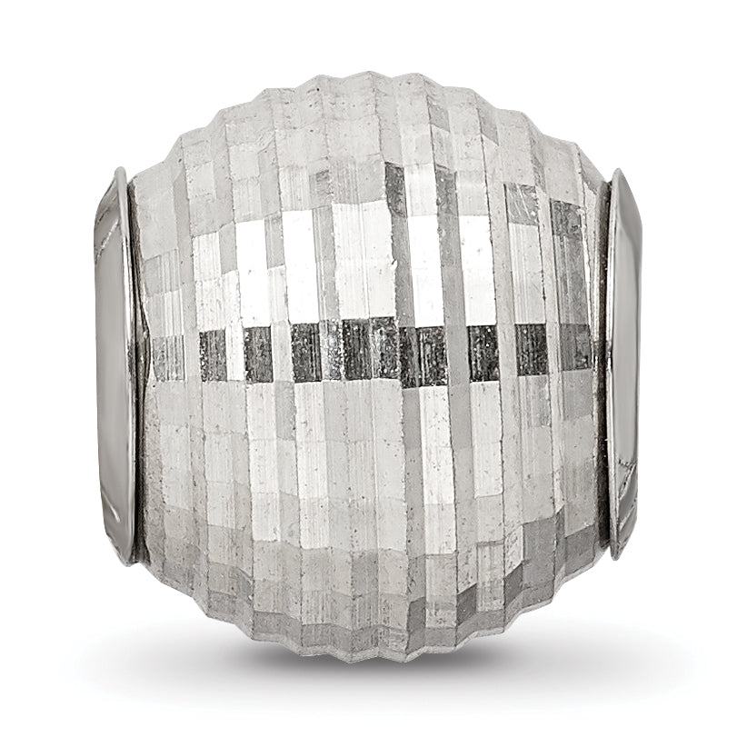Sterling Silver Reflections Diamond Cut Bead