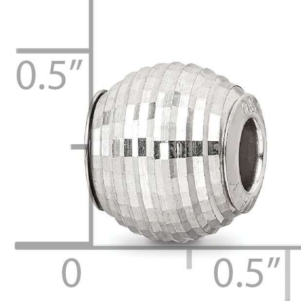 Sterling Silver Reflections Diamond Cut Bead