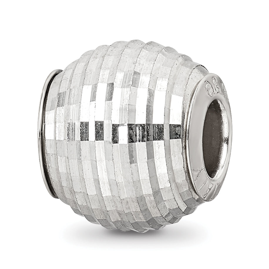 Sterling Silver Reflections Diamond Cut Bead Main image