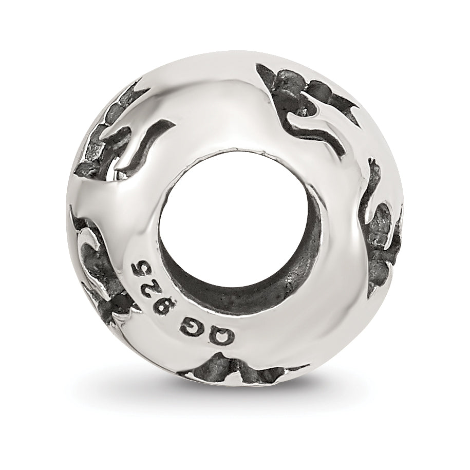 Sterling Silver Reflections Cutout Cat Bead Secondary image