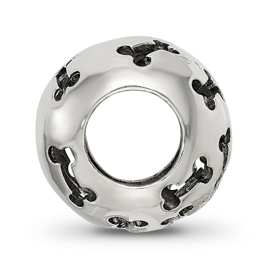 Sterling Silver Reflections Cutout Dog Bone Bead Secondary image