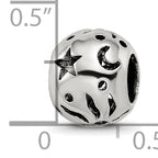 Sterling Silver Reflections Sun Moon Stars Bead