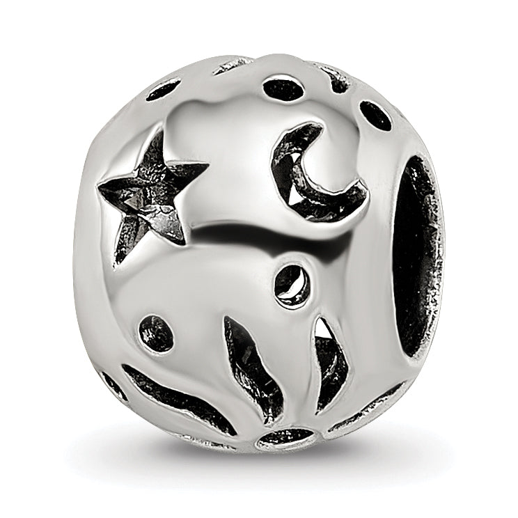 Sterling Silver Reflections Sun Moon Stars Bead Main image