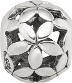 Sterling Silver Reflections Flower of Life Bead
