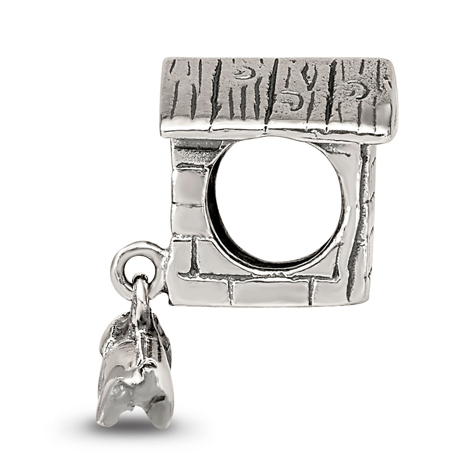 Sterling Silver Reflections Dog House Dangle Bead Secondary image