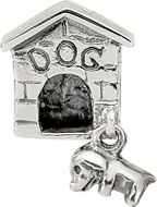 Sterling Silver Reflections Dog House Dangle Bead