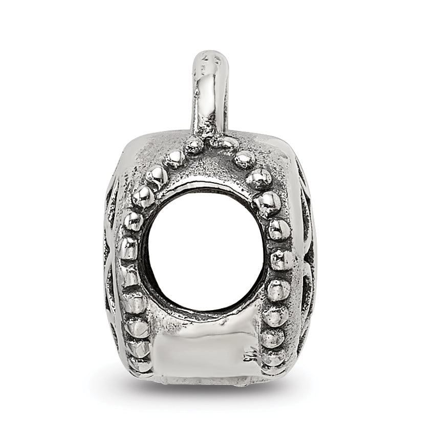 Sterling Silver Reflections Filigree Padlock Bead Secondary image