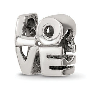 Reflection Beads Sterling Silver Love Bead, 10mm - Sophia Jewelers