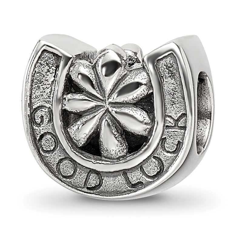 Sterling Silver Reflections Horseshoe Good Luck Bead Main image