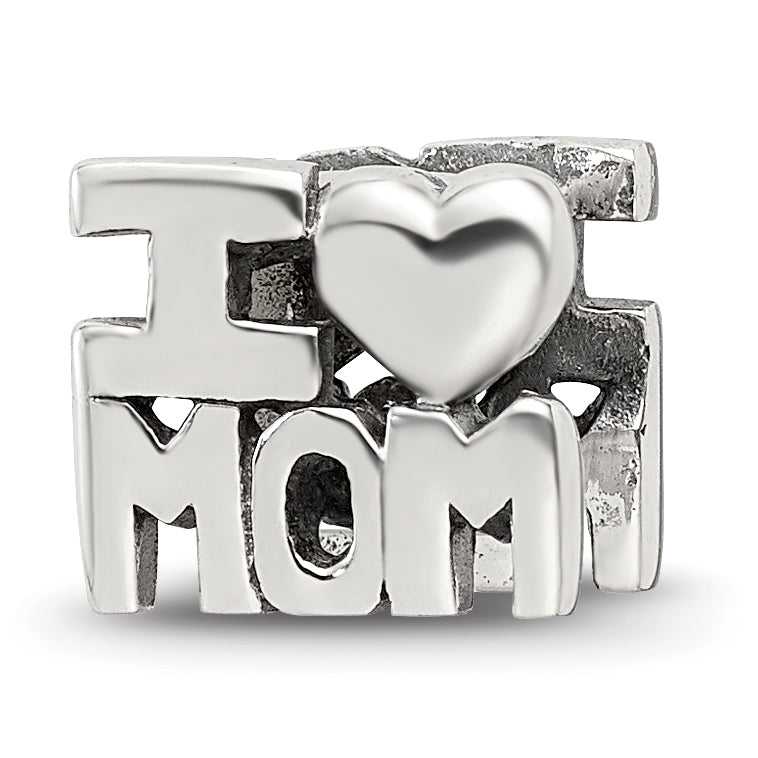 Sterling Silver Reflections I HEART MOM Bead Main image