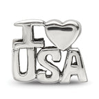 Sterling Silver Reflections I HEART USA Bead