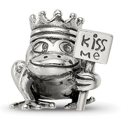 Sterling Silver Reflections Frog Prince Kiss Me Bead
