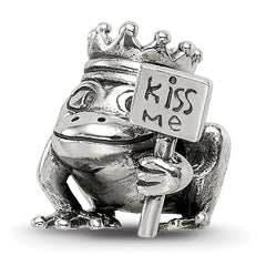 Sterling Silver Reflections Frog Prince Kiss Me Bead