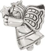 Sterling Silver Reflections Christmas Angel Bead
