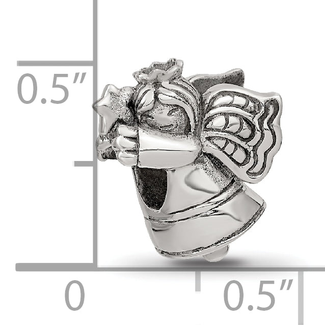 Sterling Silver Reflections Christmas Angel Bead
