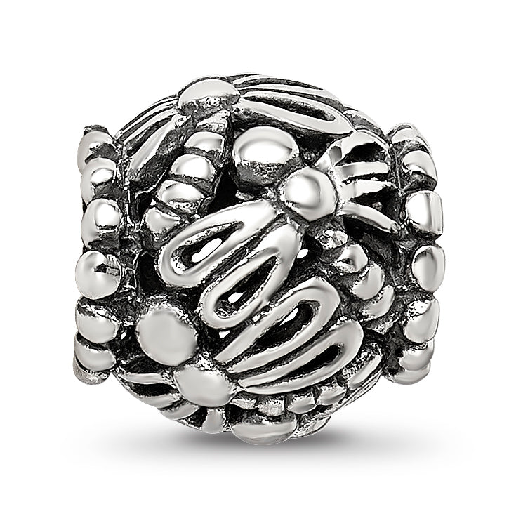 Sterling Silver Reflections Dragonfly Filigree Bead