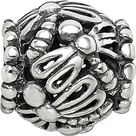 Sterling Silver Reflections Dragonfly Filigree Bead