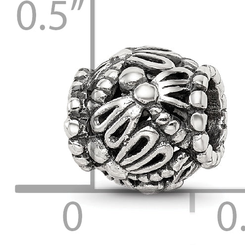 Sterling Silver Reflections Dragonfly Filigree Bead