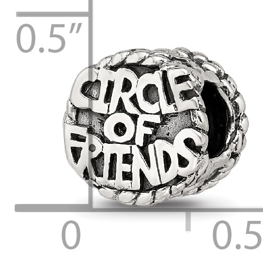 Sterling Silver Reflections Circle of Friends Bead