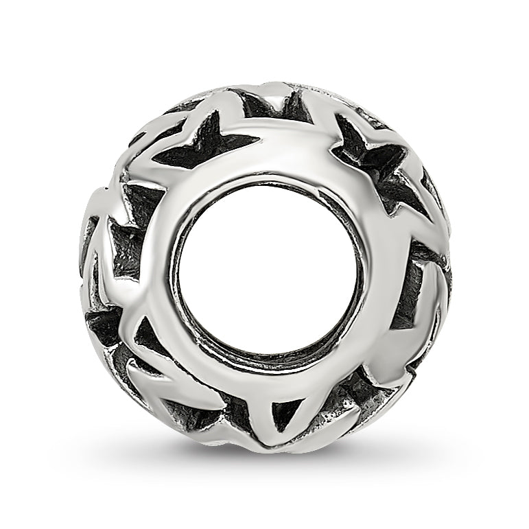 Sterling Silver Reflections Cutout Stars Bead Secondary image