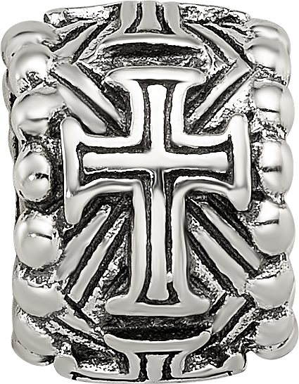 Sterling Silver Reflections Cross Spacer Bead