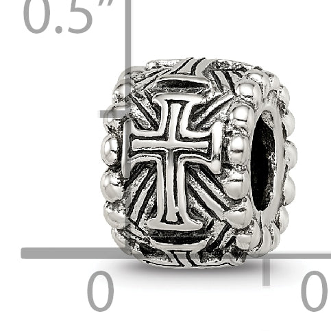 Sterling Silver Reflections Cross Spacer Bead