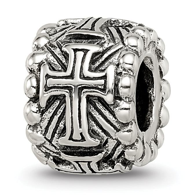 Sterling Silver Reflections Cross Spacer Bead Main image