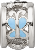 Sterling Silver Reflections Enamel Preciosa Crystal Ladybug Kids Bead