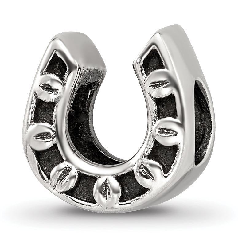 Sterling Silver Reflections Horseshoe Bead Main image