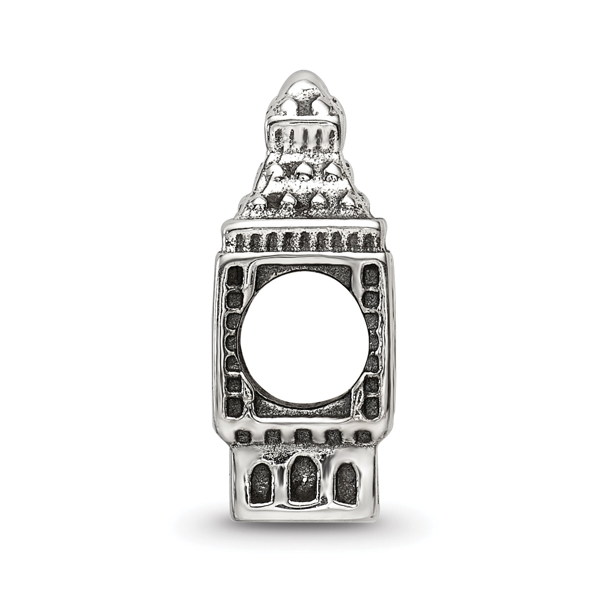 Sterling Silver Reflections Big Ben Clock Bead Secondary image