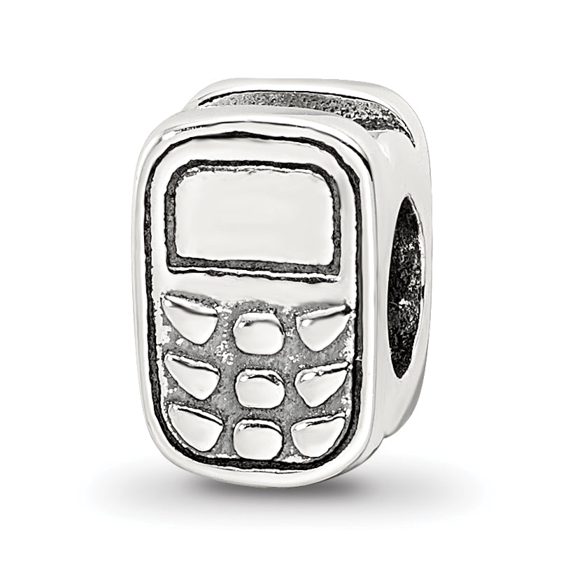 Sterling Silver Reflections Cell Phone Bead Main image