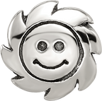 Sterling Silver Reflections Smiling Sun Bead
